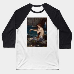 A Mermaid by John William Waterhouse Baseball T-Shirt